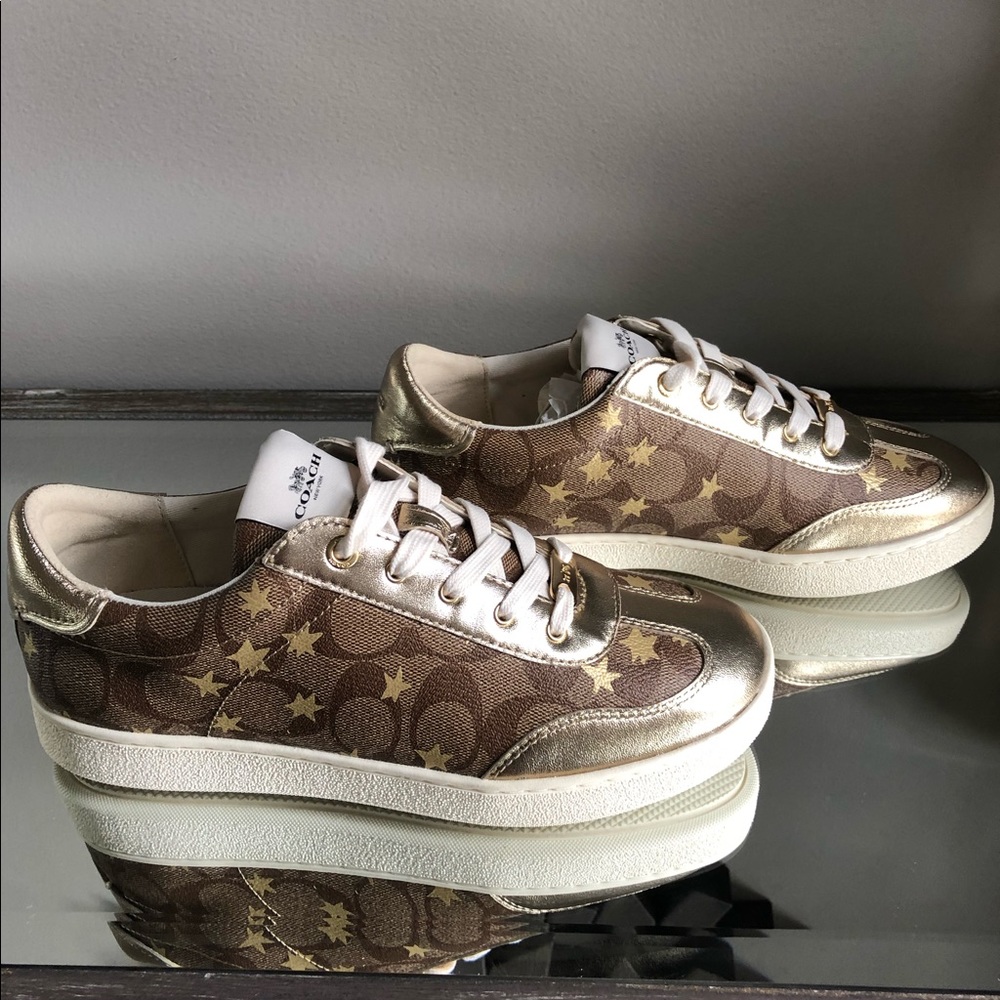COACH SIGNATURE STAR SNEAKERS SIZE 7B - Picture 5 of 8